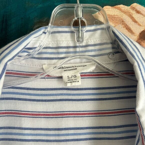 beachlunchlounge Multicolor Striped Blouse L - Picture 3 of 16